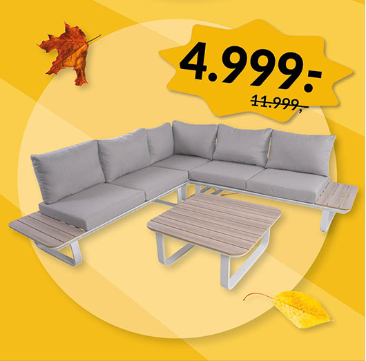 GILLELEJE SOFASÆT - EFTERÅRSSALG